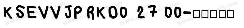 KSEVVJPRKO0 27 00字体转换